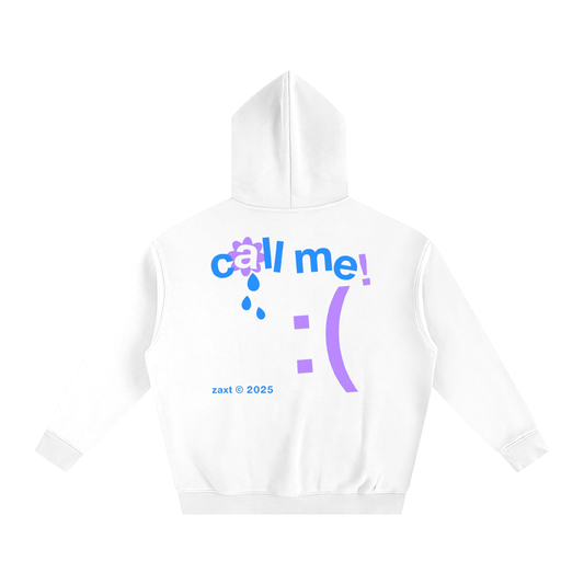 call me! :( oversized hoodie