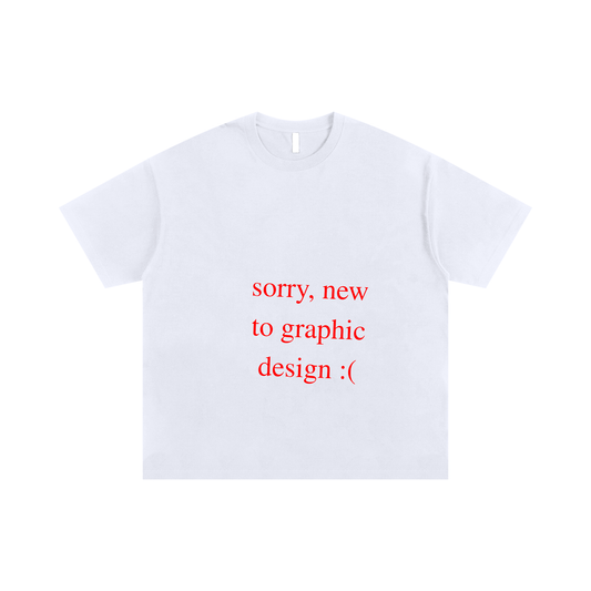 bad graphic design oversized t-shirt