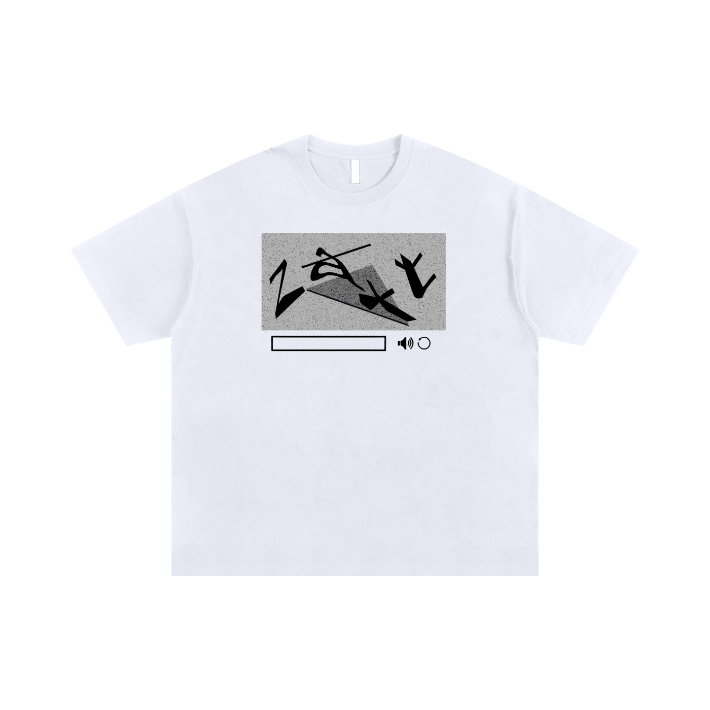 zaxt CAPTCHA oversized t-shirt